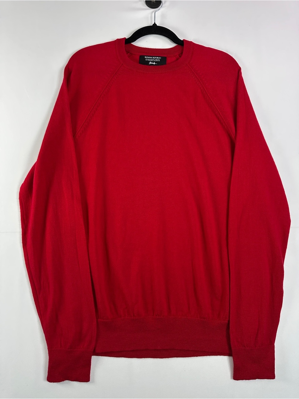 Banana Republic Italian Merino Wool Crewneck Sweater Red Size L Unisex